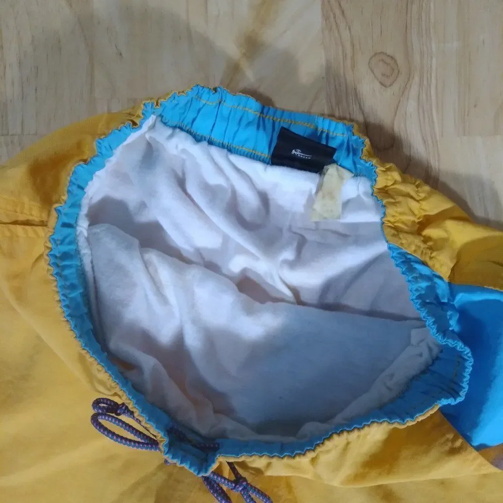 Vintage Nike Aqua Gear Neon Swim Shorts